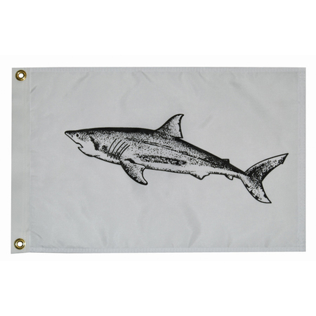 TAYLOR MADE 12" x 18" Shark Flag 3218